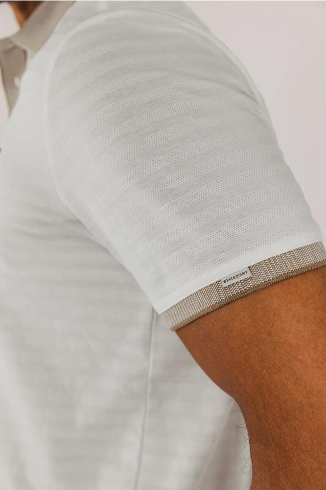 JERSEY POLO MET STRUCTUURPATROON 481 15901 1116